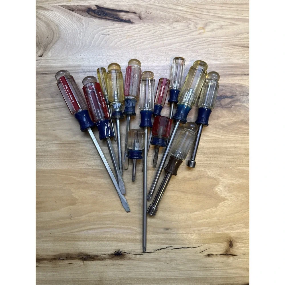 Lot of 13 Craftsman USA Screwdriver Flathead, Phillips,  & Flat Nut Drivers